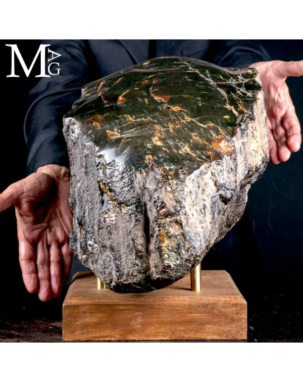 Grande blocco di ambra fossile – Isola di Sumatr...