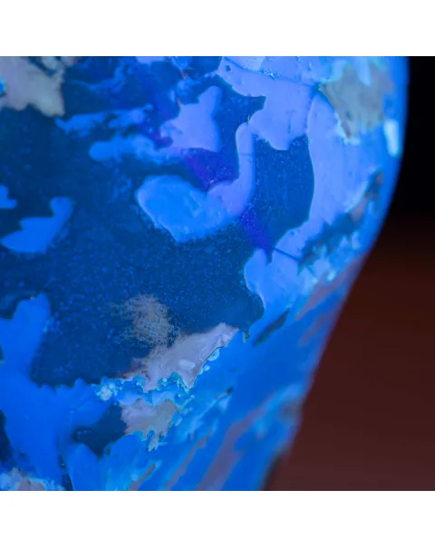 Campione di Ambra Blu di Sumatra - Luce e Chimica