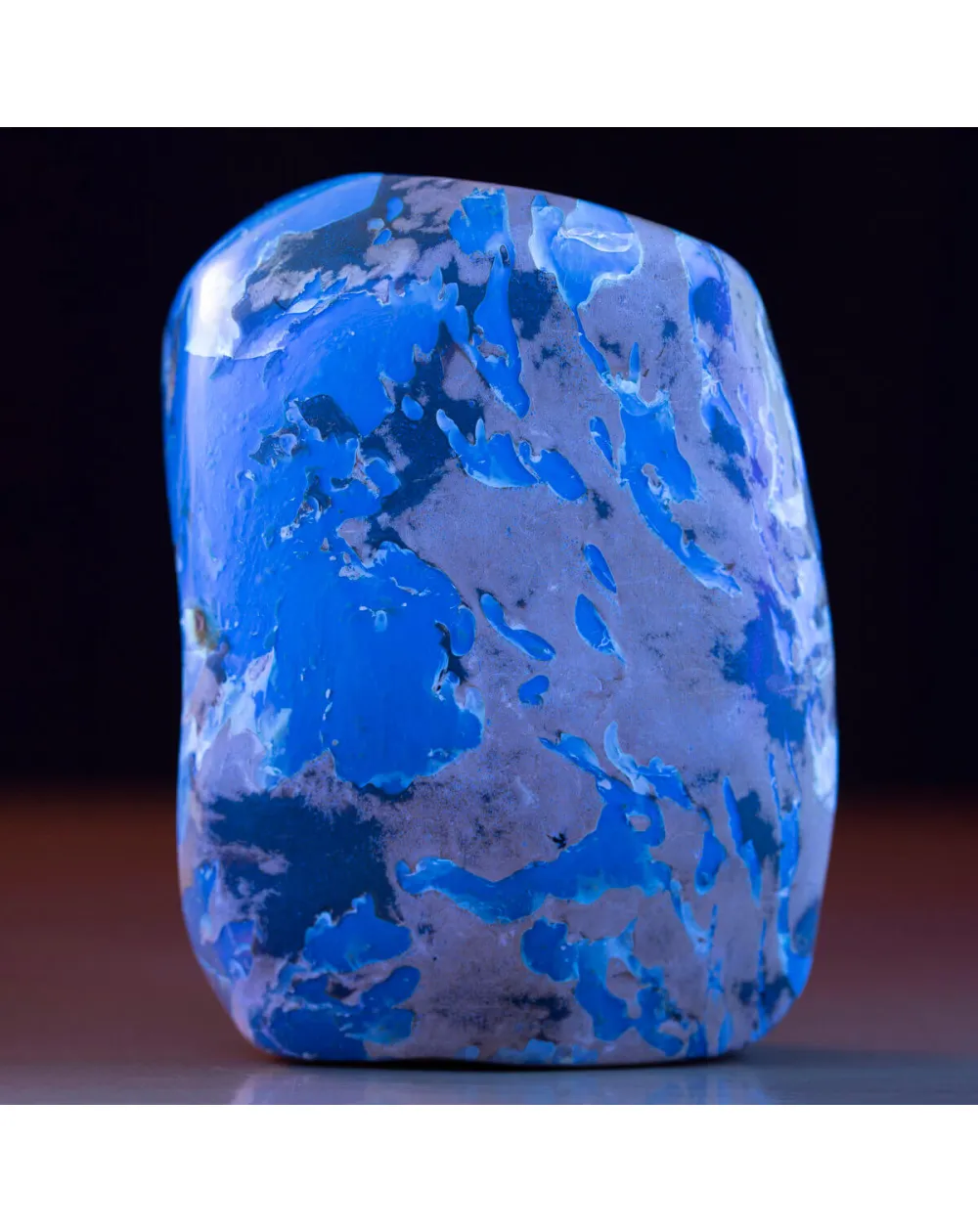 Campione di Ambra Blu di Sumatra - Luce e Chimica