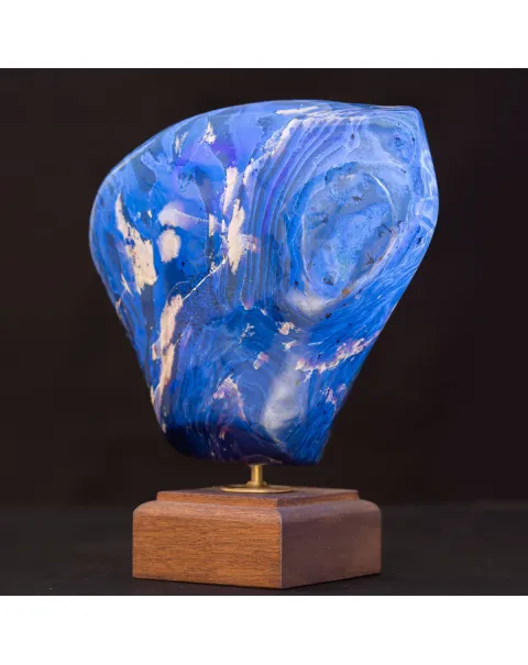 Esemplare Unico di Ambra Blu di Sumatra.