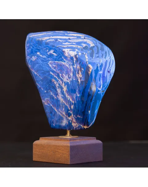 Esemplare Unico di Ambra Blu di Sumatra.
