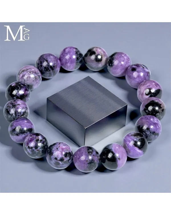 Bracciale in Charoite Siberiana AAA – Sfere da 1...