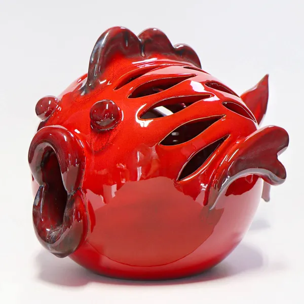 Scultura Pesce in Ceramica