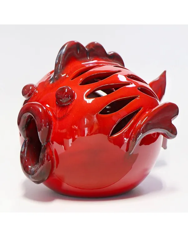 Scultura Pesce in Ceramica