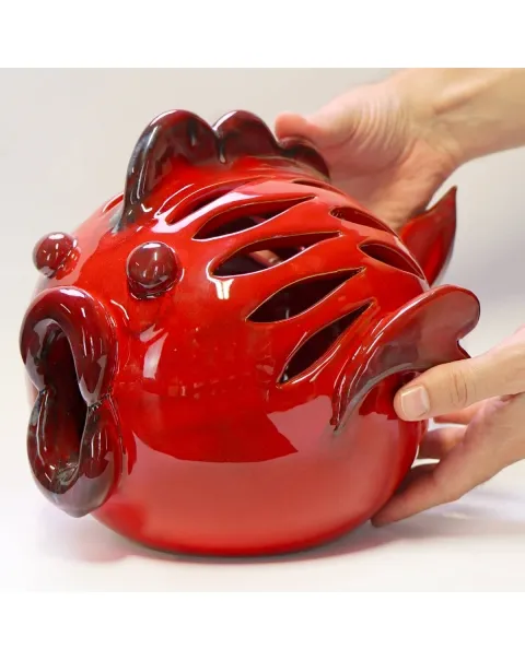 Scultura Pesce in Ceramica