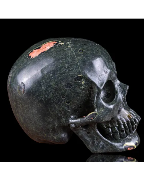 Teschio in Unakite Africana