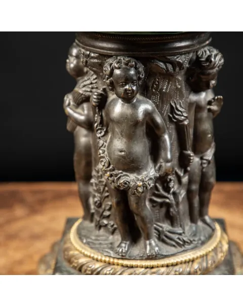 Vaso Antico in Malachite Stile Napoleone III