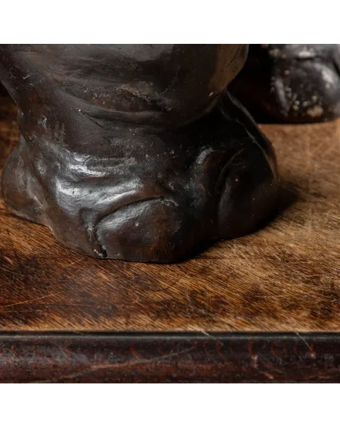 Scultura Bronzo Rinoceronte
