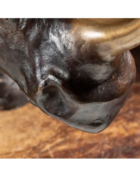 Scultura Bronzo Rinoceronte