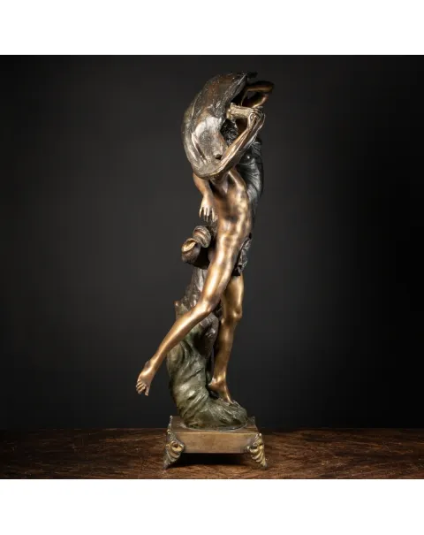 Scultura Bronzo Amore al Vento