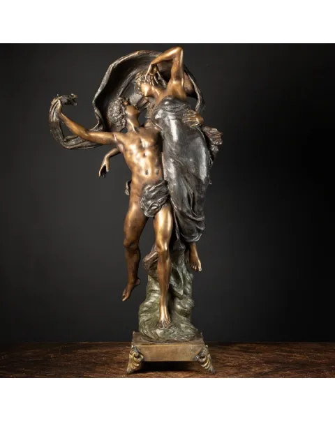 Scultura Bronzo Amore al Vento