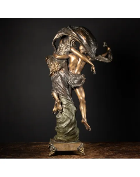 Scultura Bronzo Amore al Vento
