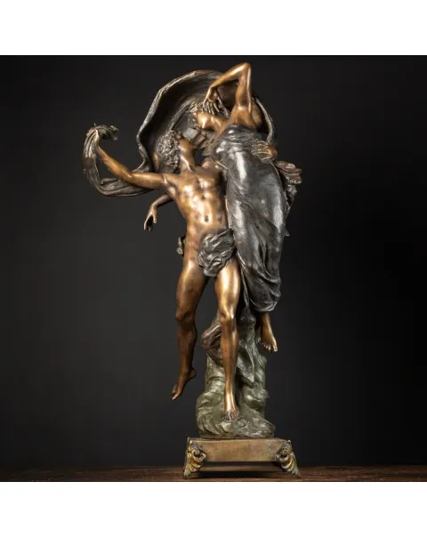Scultura Bronzo Amore al Vento