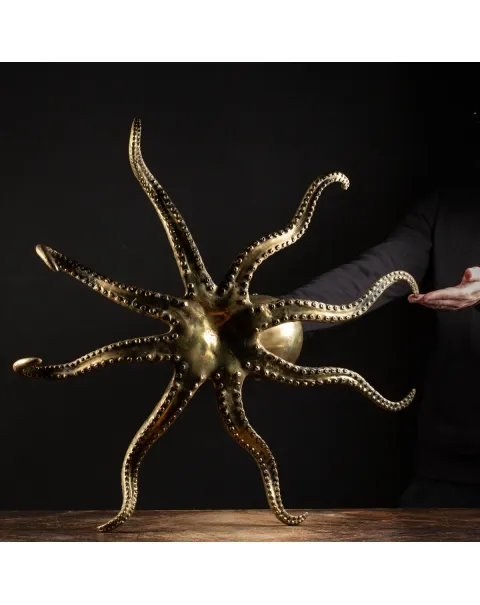 Scultura Bronzo Polpo