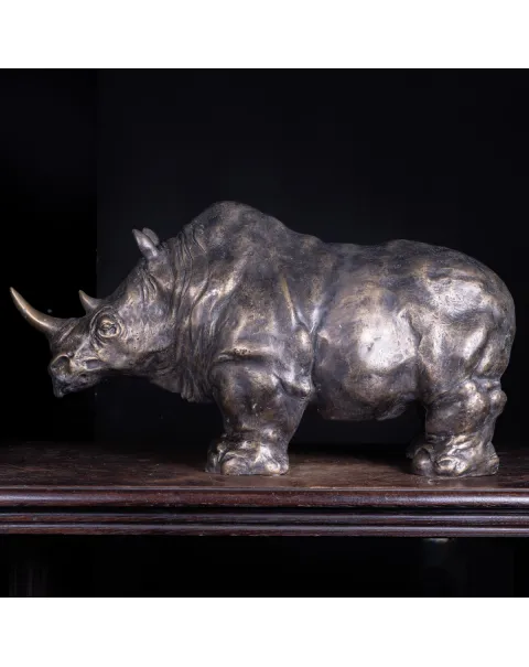 Scultura in Bronzo - Rinoceronte Monumentale.
