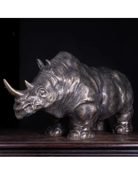Scultura in Bronzo - Rinoceronte Monumentale.