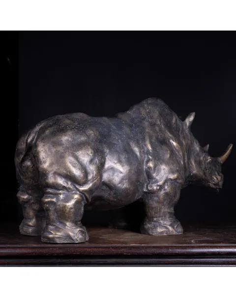 Scultura in Bronzo - Rinoceronte Monumentale.
