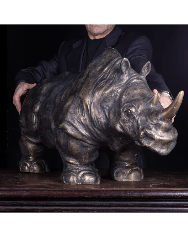 Scultura in Bronzo - Rinoceronte Monumentale.