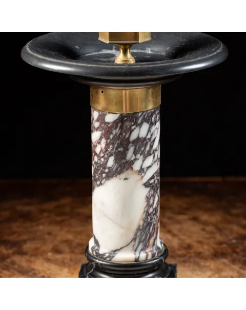 Colonna in marmo con Cristallo di Rocca