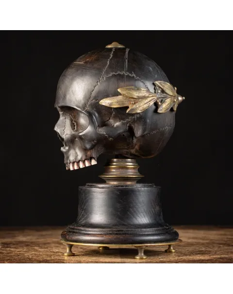 Scultura Teschio Memento Mori