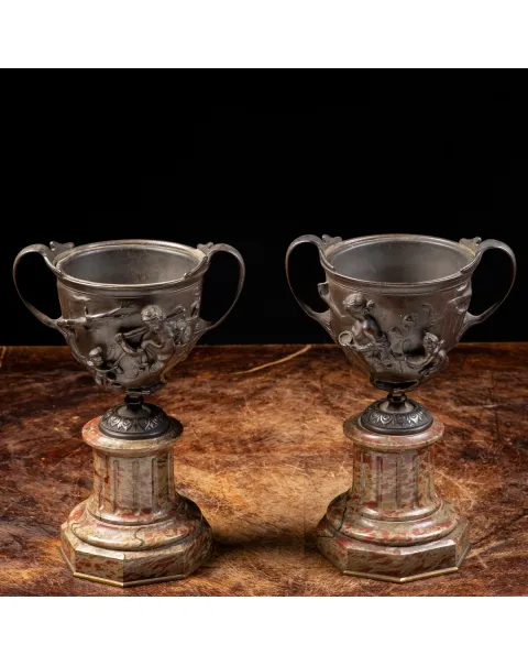 Coppe Bronzo Stile Napoleone III