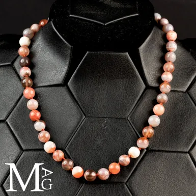 Collana in Agata del Botswana –  Antiche Vibrazi...