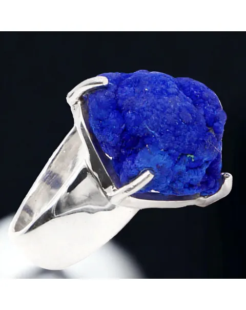 Anello con Geode di Azzurrite