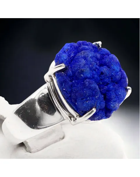 Anello in Argento : Azzurrite l'Intensità del Blu.