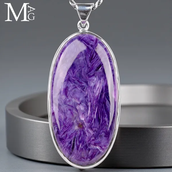 Ciondolo in Argento con Charoite.