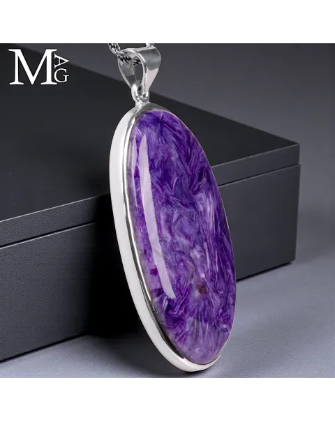 Ciondolo in Argento con Charoite.