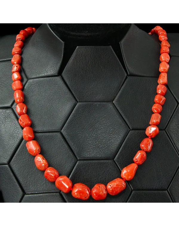 Collier in Corallo Rosso Mediterraneo – Sassi Na...