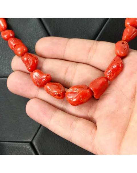 Collana in Corallo Rosso del Mediterraneo – Sardegna.