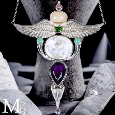 Collier Faraonico – Opale Etiope, Ametista Boliv...