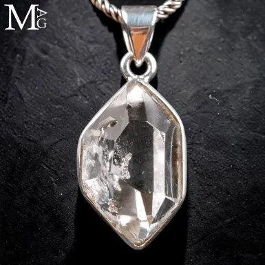 Ciondolo in Argento con Herkimer Diamond – Quarz...