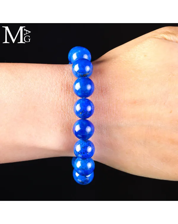 Bracciale in Lapis Lazuli Royal Blue – Sfere 12,...