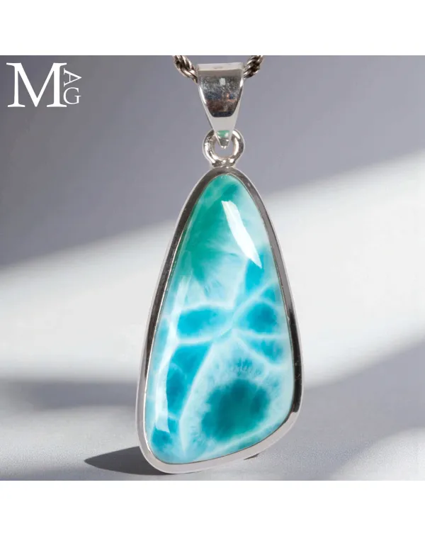 Ciondolo in Argento e Larimar