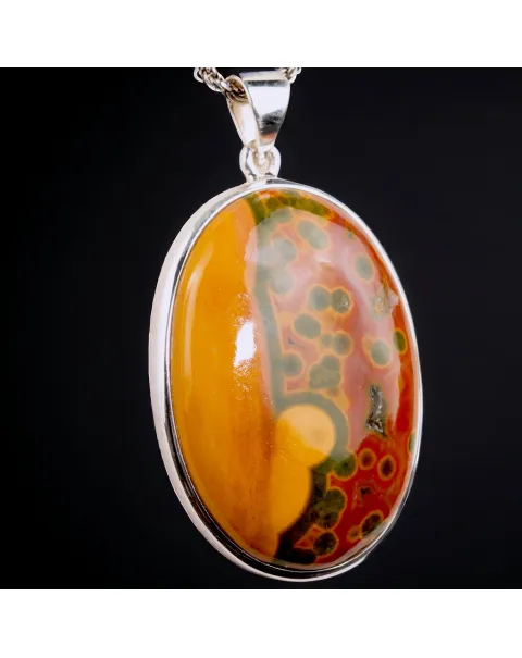 Gioiello "8th Vein Ocean Jasper" dalla forma Ovale.