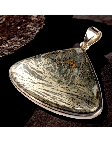 Ciondolo in Argento con Pirite di Neudorf.