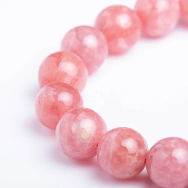 Bracciale in Rodocrosite Naturale Sfere da 9.5 mm