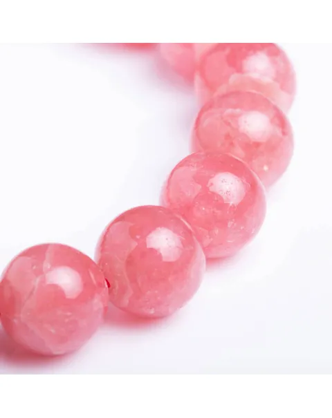 Bracciale in Rodocrosite Naturale Sfere da 11.5 mm