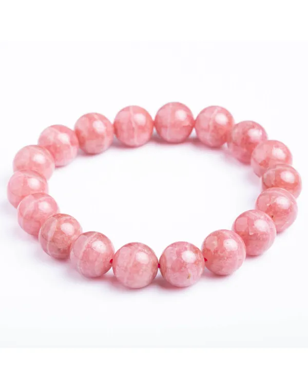 Bracciale in Rodocrosite Naturale Sfere da 11.5 mm