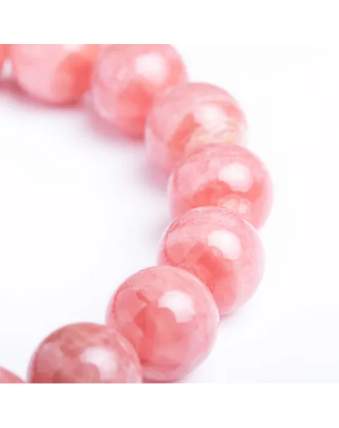 Bracciale in Rodocrosite Naturale Sfere da 11.5 mm
