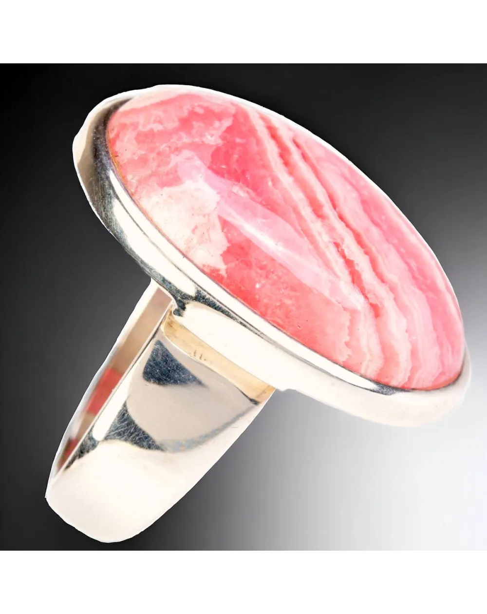 Anello in Argento con Rodocrosite.