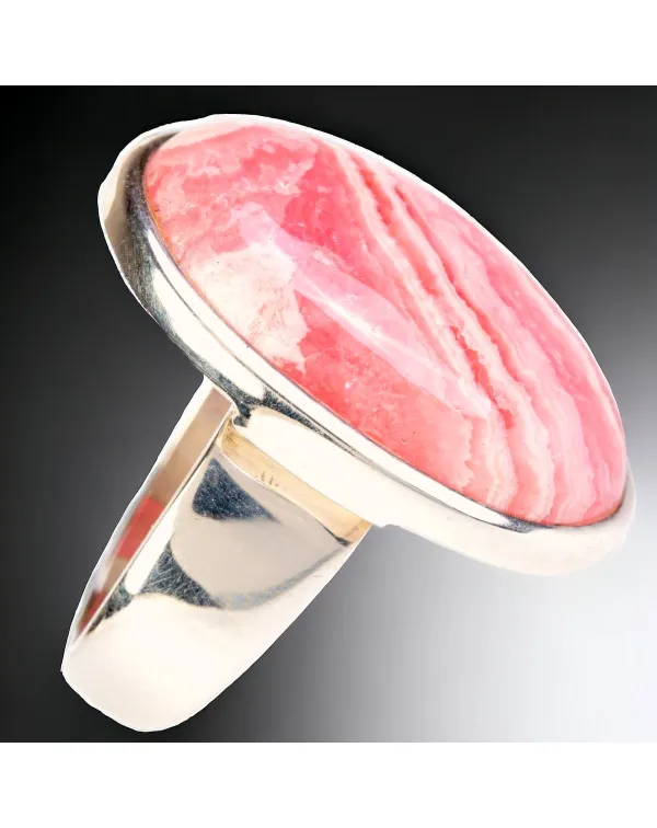 Anello in Argento con Rodocrosite.