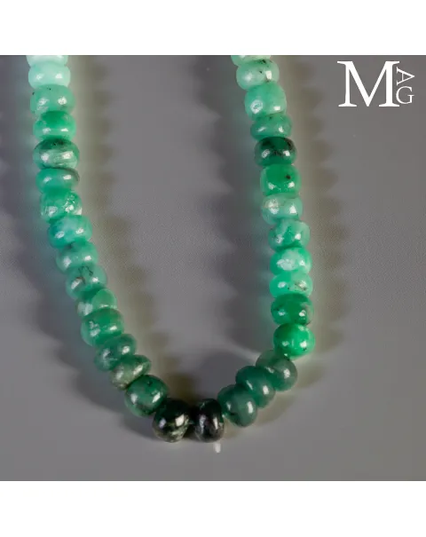 Collier in Smeraldo Rondelle