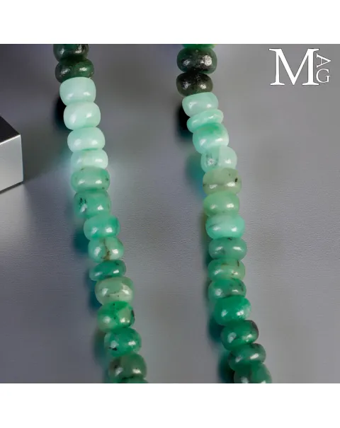 Collier in Smeraldo Rondelle