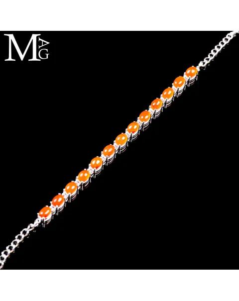 Bracciale in Argento con Corniola Naturale