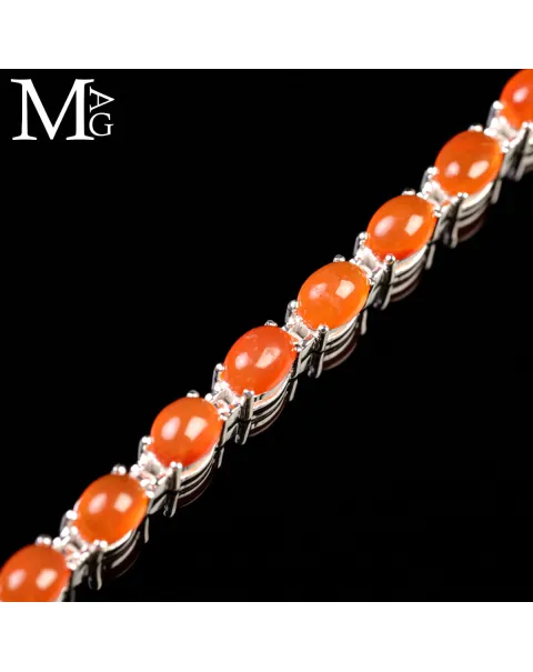 Bracciale in Argento con Corniola Naturale