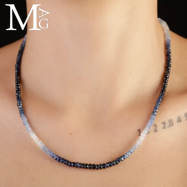 Collana di Zaffiri Blu Jeans - Versatili e di Tendenza.