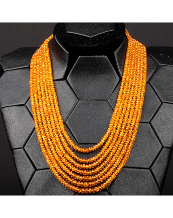 Collier in Zaffiri Arancioni – 760 Carati di Lum...